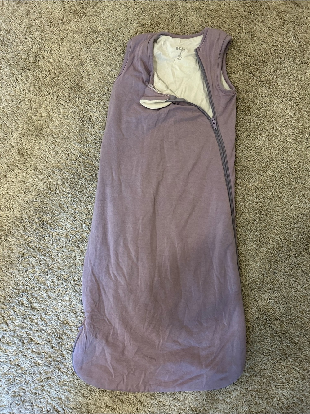 KYTE BABY Sleeveless Lavender Sleep Sack Dress with Side Zipper size Small
